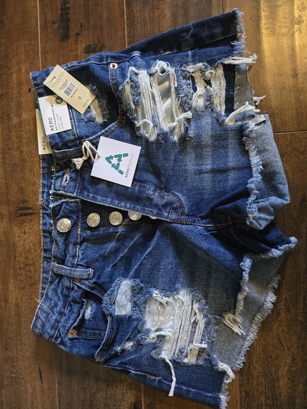 BOGO NWT Aeropostale Distressed High-Waist Jean Shorts